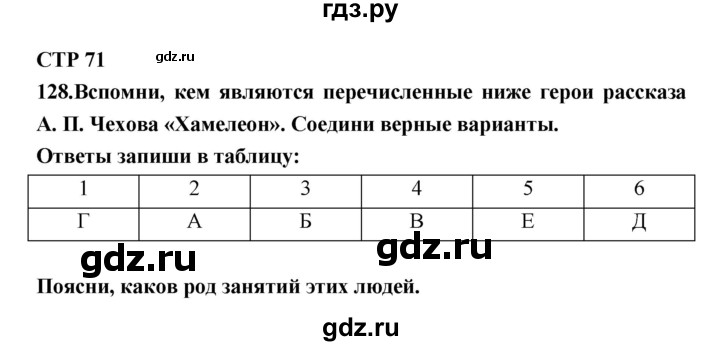 ГДЗ по литературе 7 класс Ахмадуллина рабочая тетрадь (Коровина)  часть 1. страница - 71, Решебник 2016