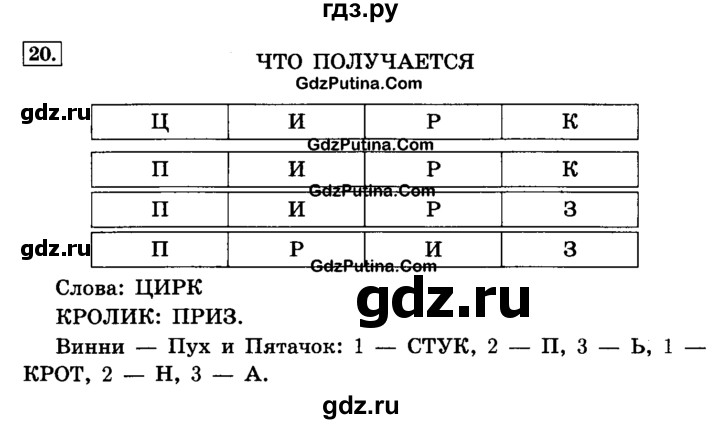 ГДЗ по информатике 4 класс  Горячев   часть 1 - 20, решебник