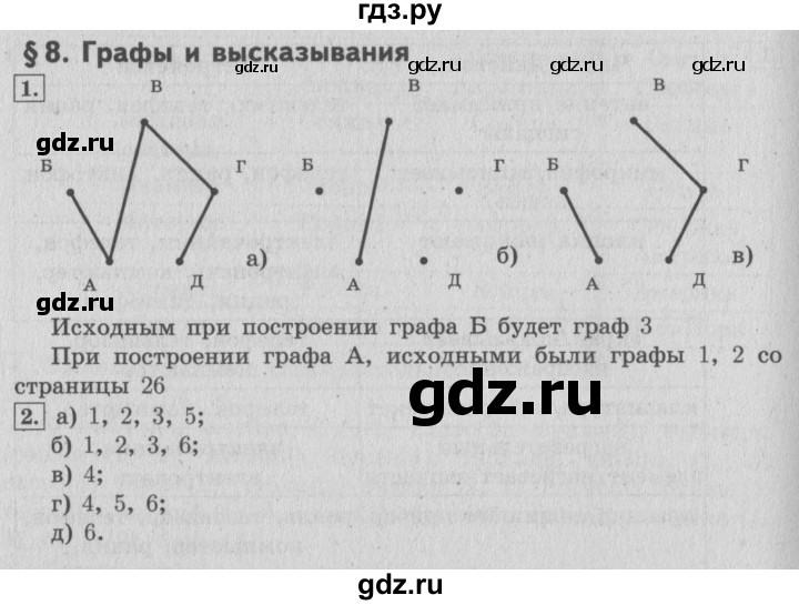ГДЗ по информатике 4 класс  Горячев   раздел 3 - §8, решебник