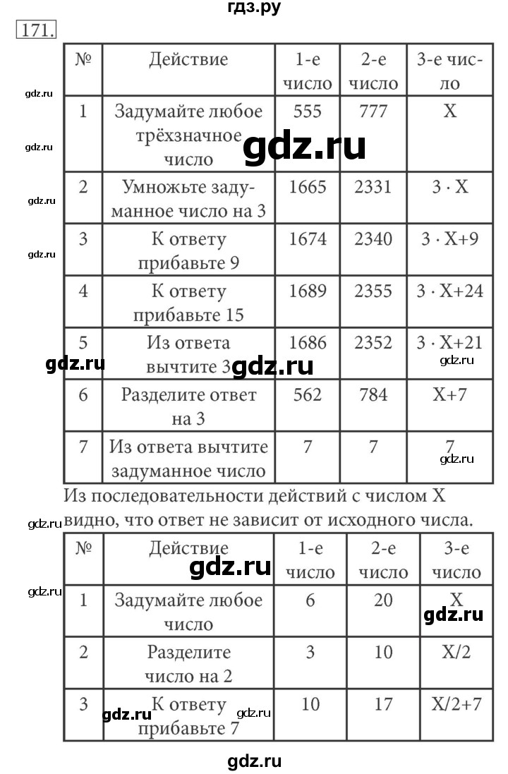 ГДЗ по информатике 5 класс Босова рабочая тетрадь Базовый уровень задание - 171, Решебник №1 2017