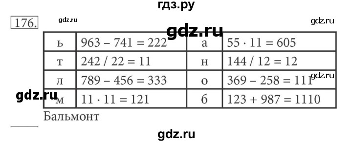 ГДЗ по информатике 5 класс Босова рабочая тетрадь Базовый уровень задание - 176, Решебник №1 2017