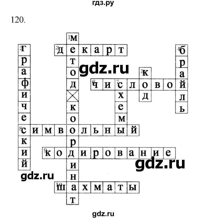 ГДЗ по информатике 5 класс Босова рабочая тетрадь Базовый уровень задание - 120, Решебник 2024