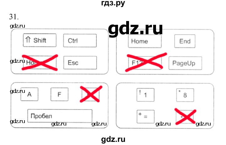 ГДЗ по информатике 5 класс Босова рабочая тетрадь Базовый уровень задание - 31, Решебник 2024