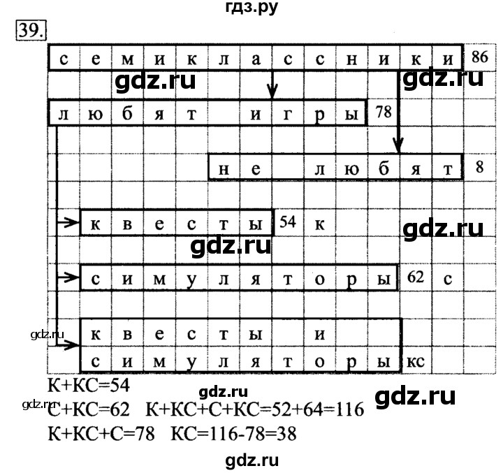 ГДЗ по информатике 6 класс  Босова   Рабочая тетрадь - 39, Решебник №2