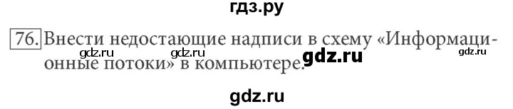 ГДЗ по информатике 7 класс  Босова рабочая тетрадь Базовый уровень задание - 76, Решебник 2016