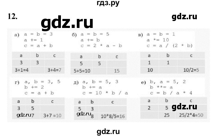 ГДЗ по информатике 8 класс  Босова  Базовый уровень глава 5 / §5.1 - 12, Решебник 2023