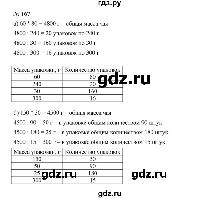 ГДЗ по алгебре 7 класс  Дорофеев   упражнение - 167, Решебник к учебнику 2020