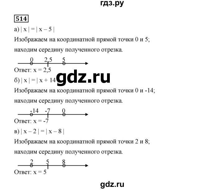 ГДЗ по алгебре 7 класс  Дорофеев   упражнение - 514, Решебник к учебнику 2020