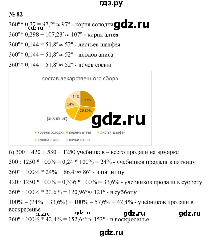 ГДЗ по алгебре 7 класс  Дорофеев   упражнение - 82, Решебник к учебнику 2020