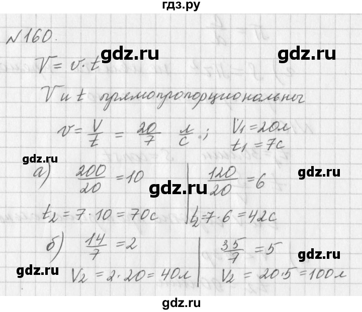 ГДЗ по алгебре 7 класс  Дорофеев   упражнение - 160, Решебник к учебнику 2016