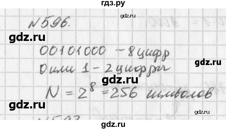 ГДЗ по алгебре 7 класс  Дорофеев   упражнение - 596, Решебник к учебнику 2016