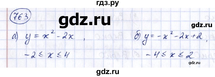 ГДЗ упражнение 763 алгебра 8 класс Дорофеев, Суворова