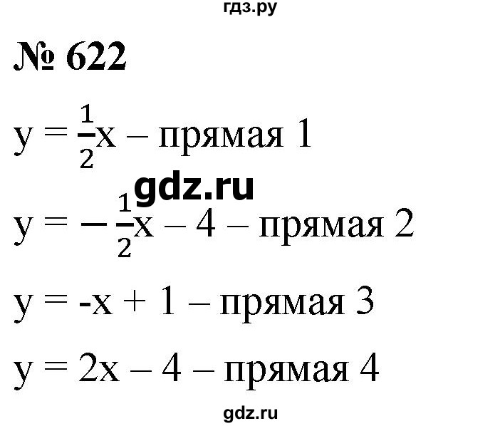 ГДЗ по алгебре 8 класс  Дорофеев   упражнение - 622, Решебник №1 к учебнику 2019
