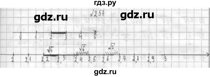 ГДЗ по алгебре 8 класс  Дорофеев   упражнение - 257, Решебник к учебнику 2014