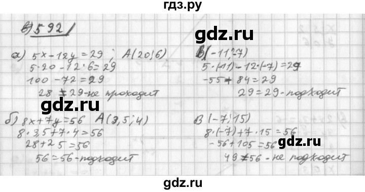 ГДЗ по алгебре 8 класс  Дорофеев   упражнение - 592, Решебник к учебнику 2014
