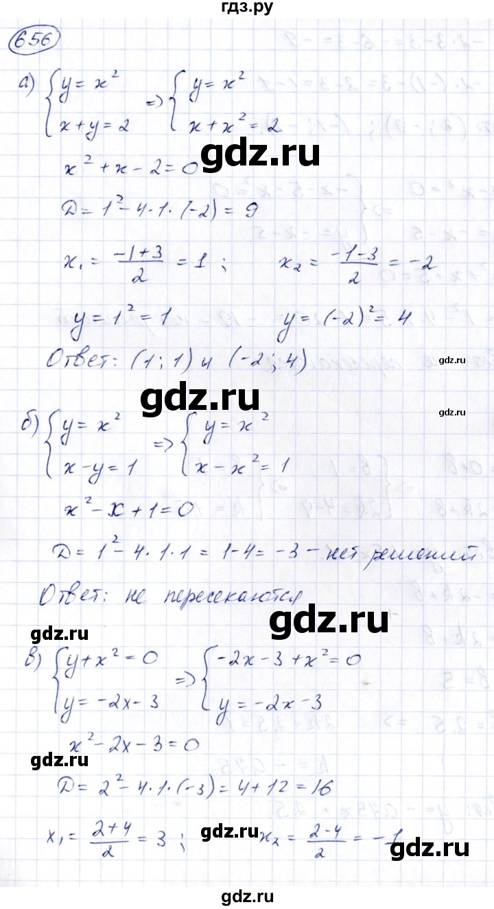 ГДЗ по алгебре 8 класс  Дорофеев   упражнение - 656, Решебник к учебнику 2014
