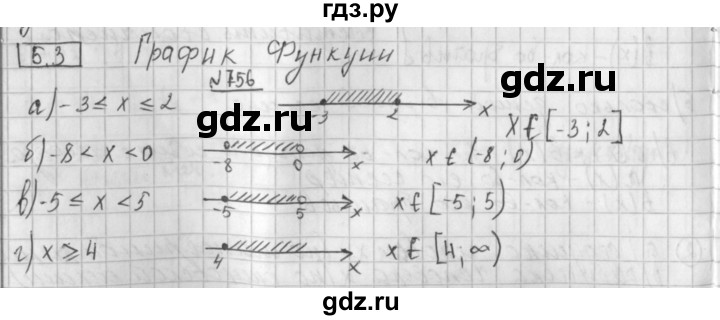 ГДЗ по алгебре 8 класс  Дорофеев   упражнение - 756, Решебник к учебнику 2014