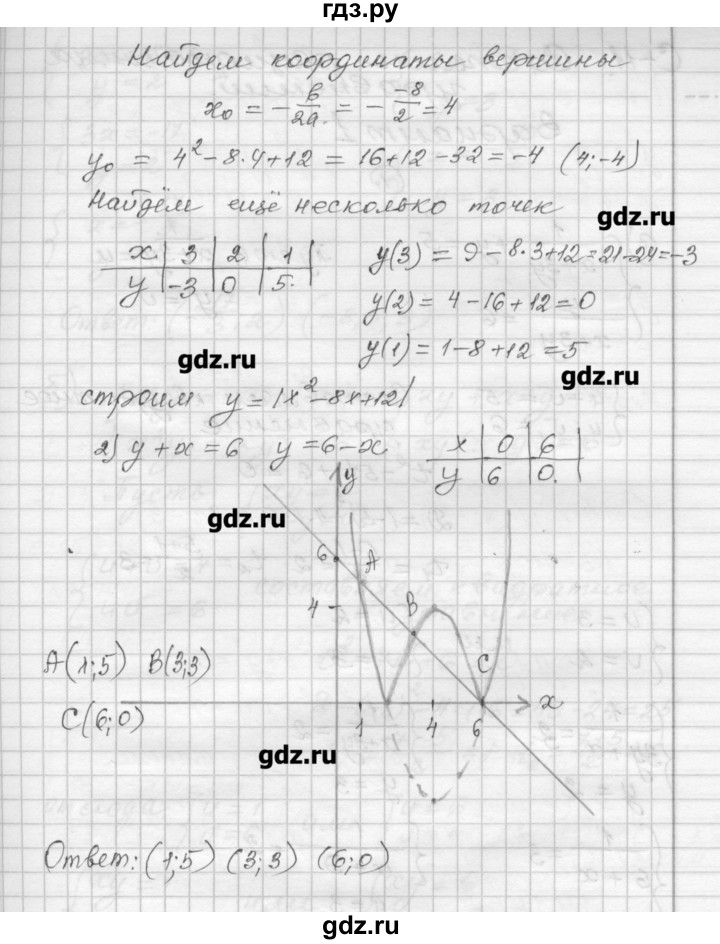 ГДЗ по алгебре 9 класс  Ершова самостоятельные и контрольные работы  алгебра / самостоятельная работа / С-10 - В2, Решебник