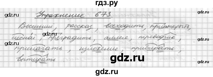 ГДЗ по русскому языку 5 класс  Бунеев   упражнение - 673, Решебник