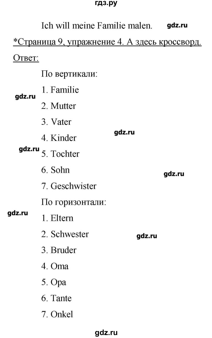 гдз ответы по немецкому языку 4 класс бим рыжова рабочая тетрадь ответы (100) фото