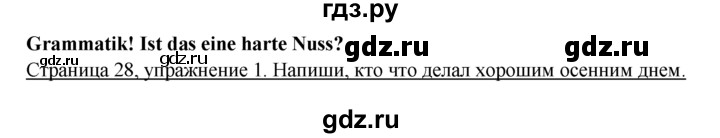 ГДЗ по немецкому языку 6 класс  Бим рабочая тетрадь  страница - 28, Решебник 2016 №1