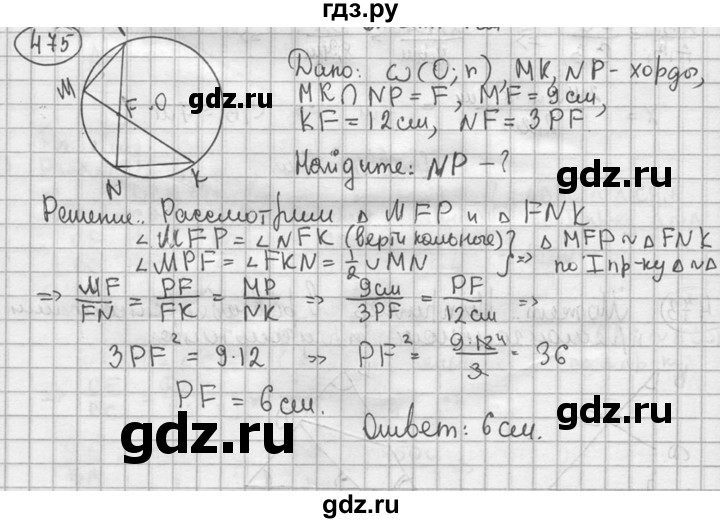 Гдз по геометрии 8 контурная карта