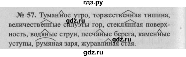 ГДЗ по русскому языку 7 класс Ефремова рабочая тетрадь (Баранов)  упражнение - 57, Решебник №2