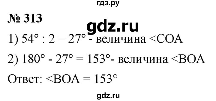 ГДЗ по математике 5 класс  Мерзляк  Базовый уровень номер - 313, Решебник к учебнику 2021