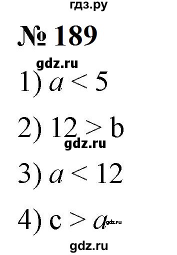 ГДЗ по математике 5 класс  Мерзляк  Базовый уровень номер - 189, Решебник к учебнику 2023
