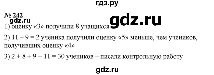 ГДЗ по математике 5 класс  Мерзляк  Базовый уровень номер - 242, Решебник к учебнику 2023