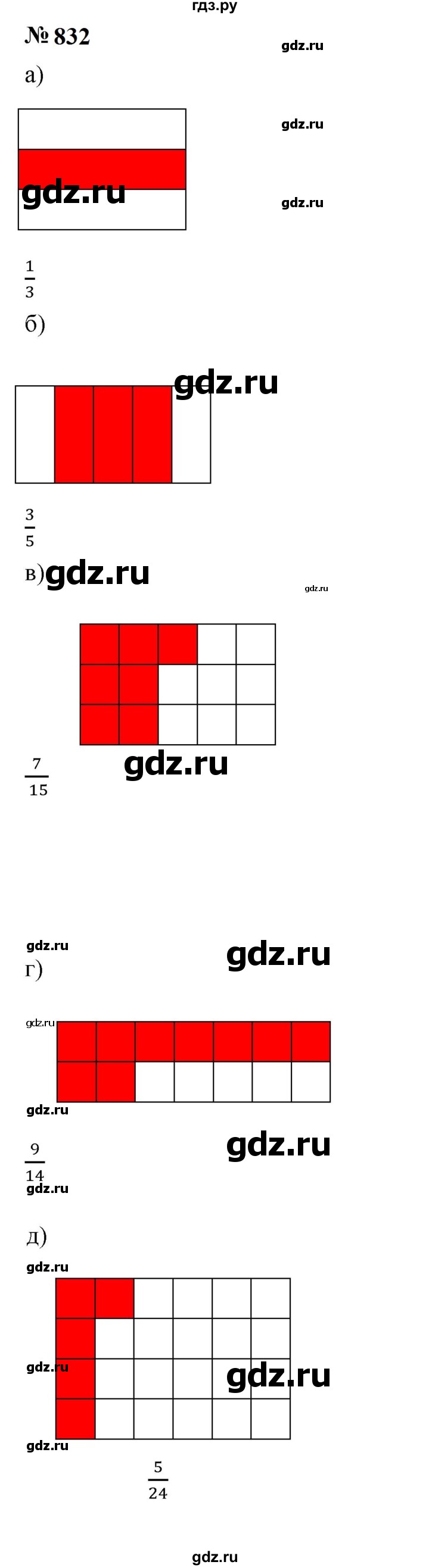 ГДЗ номер 832 математика 5 класс Мерзляк, Полонский