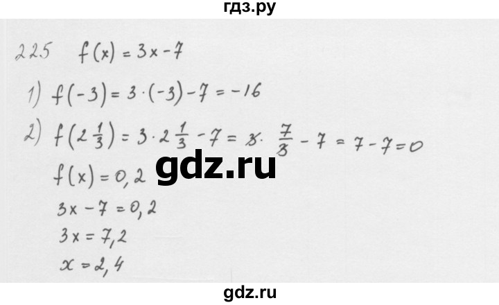 ГДЗ по алгебре 8 класс  Мерзляк   номер - 225, Решебник к учебнику 2016