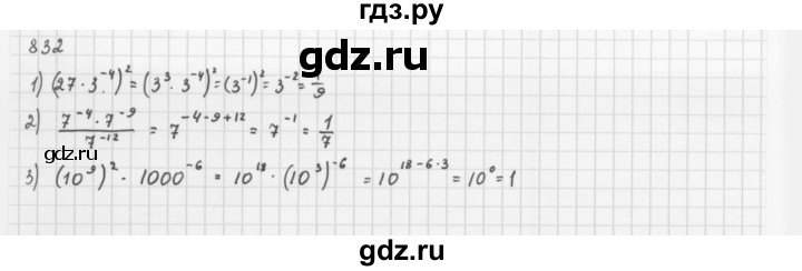 ГДЗ по алгебре 8 класс  Мерзляк   номер - 832, Решебник к учебнику 2016