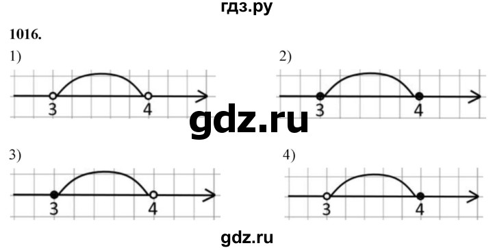 ГДЗ по алгебре 8 класс  Мерзляк  Базовый уровень упражнение - 1016, Решебник 2023