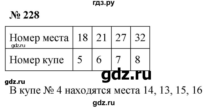 ГДЗ по математике 5 класс  Мерзляк рабочая тетрадь Базовый уровень номер - 228, Решебник №1 к тетради 2020