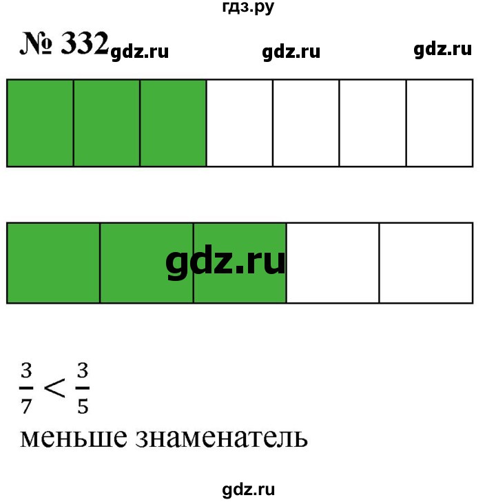 ГДЗ по математике 5 класс  Мерзляк рабочая тетрадь Базовый уровень номер - 332, Решебник №1 к тетради 2020
