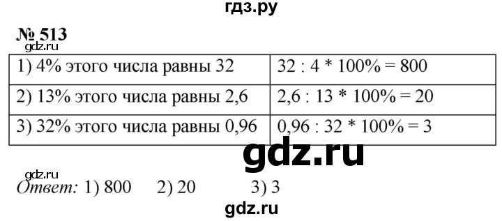 ГДЗ по математике 5 класс  Мерзляк рабочая тетрадь Базовый уровень номер - 513, Решебник №1 к тетради 2020