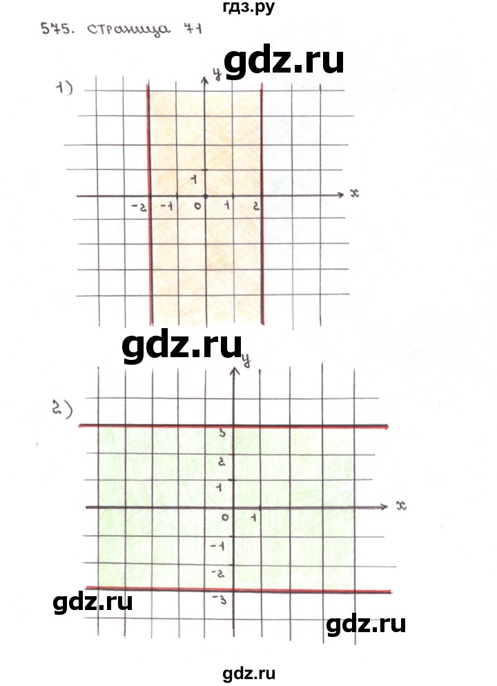 ГДЗ задание 575 математика 6 класс рабочая тетрадь Мерзляк, Полонский