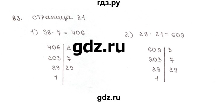 ГДЗ по математике 6 класс Мерзляк рабочая тетрадь  задание - 83, Решебник №1