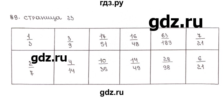 ГДЗ по математике 6 класс Мерзляк рабочая тетрадь  задание - 89, Решебник №1