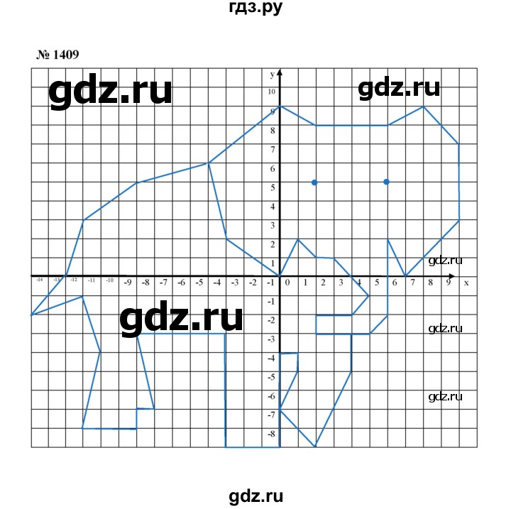 ГДЗ номер 1409 математика 6 класс Мерзляк, Полонский