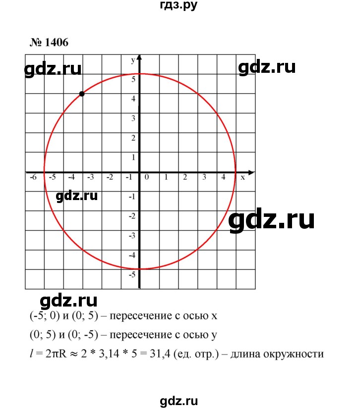 ГДЗ по математике 6 класс  Мерзляк  Базовый уровень номер - 1406, Решебник №1 к учебнику 2020