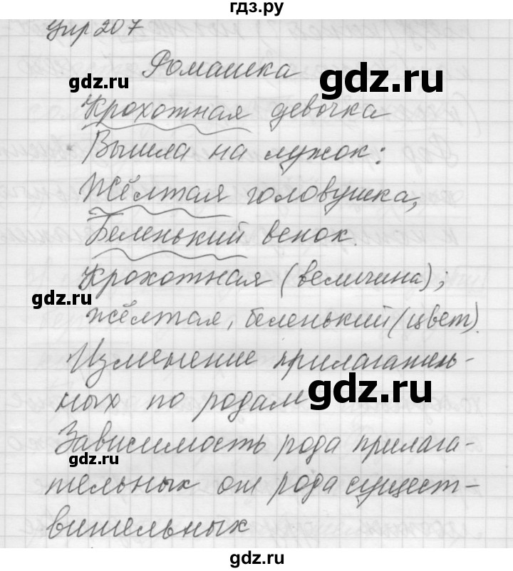 ГДЗ по русскому языку 5 класс  Якубовская Для обучающихся с интеллектуальными нарушениями  упражнение - 207, Решебник