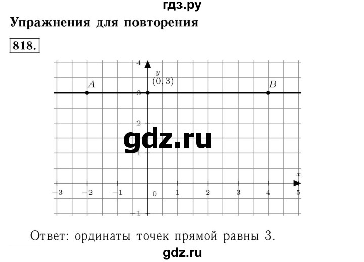 ГДЗ номер 818 алгебра 7 класс Мерзляк, Полонский