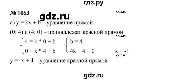 ГДЗ по алгебре 7 класс  Мерзляк  Базовый уровень номер - 1063, Решебник №2 к учебнику 2016