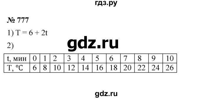 ГДЗ по алгебре 7 класс  Мерзляк  Базовый уровень номер - 777, Решебник №2 к учебнику 2016