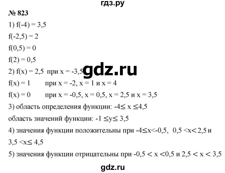 ГДЗ по алгебре 7 класс  Мерзляк  Базовый уровень номер - 823, Решебник №2 к учебнику 2016
