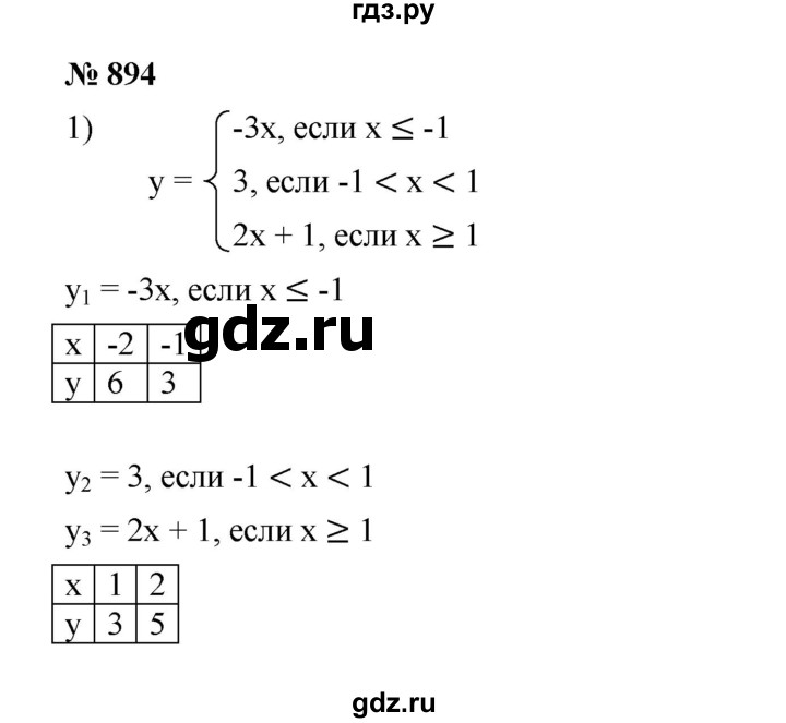 ГДЗ по алгебре 7 класс  Мерзляк  Базовый уровень номер - 894, Решебник №2 к учебнику 2016