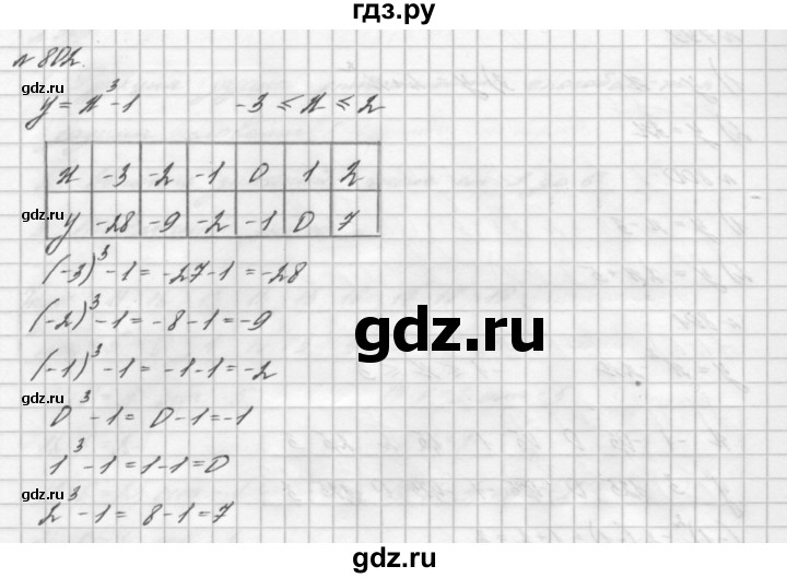 ГДЗ по алгебре 7 класс  Мерзляк  Базовый уровень номер - 802, Решебник №3 к учебнику 2016