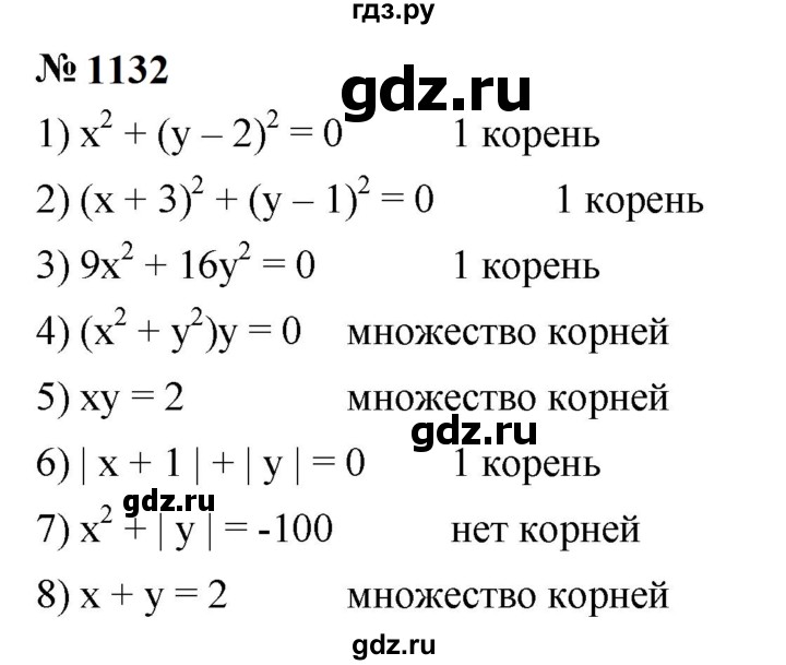 ГДЗ по алгебре 7 класс  Мерзляк  Базовый уровень номер - 1132, Решебник к учебнику 2023